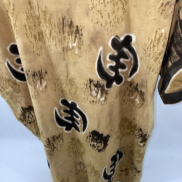 VTG Rare Sun Tees Adinkra Pattern Beige Men’s 2XL T-Shirt - Picture 9 of 10